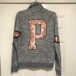 Victoria’s Secret Pink BLING Hoodie - Rose Gold